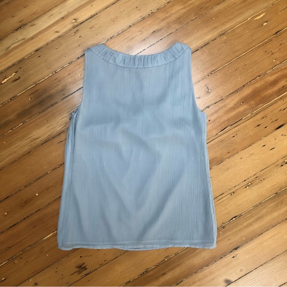 St. John Sleeveless Lined Silk Blouse - Picture 4 of 11